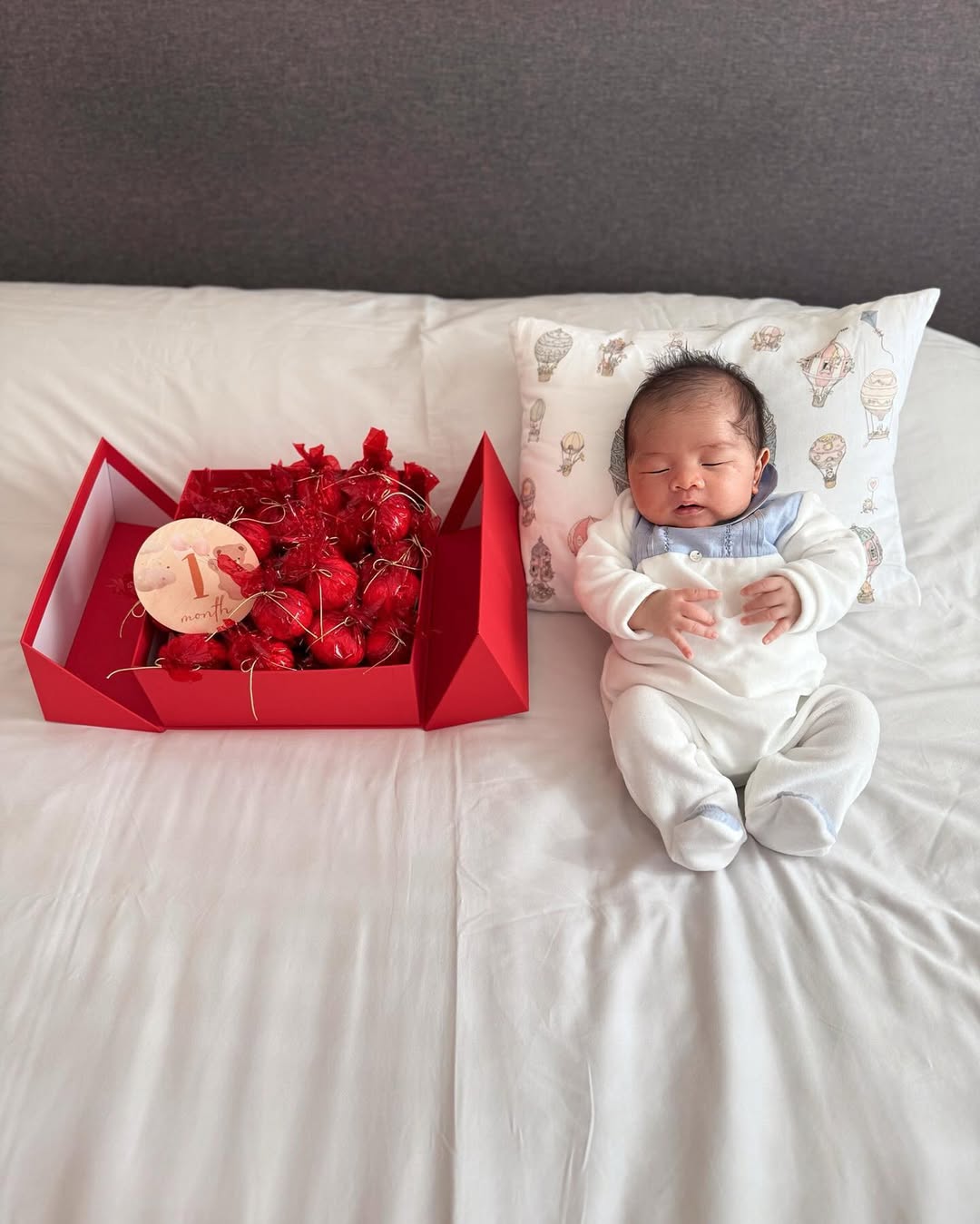 I never knew my heart could hold so much love until I met you. Happy one month, my precious little one Dressing my little gentleman with @mibonbonspain on this special day.jpg