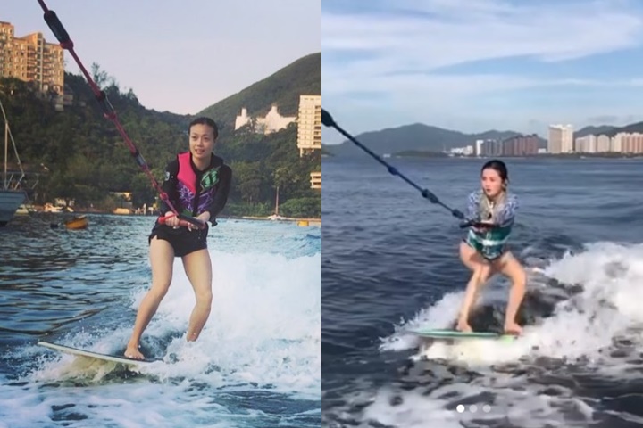 【今期流行】女星出海熱玩滑水　邊個玩得有姿勢有實際？