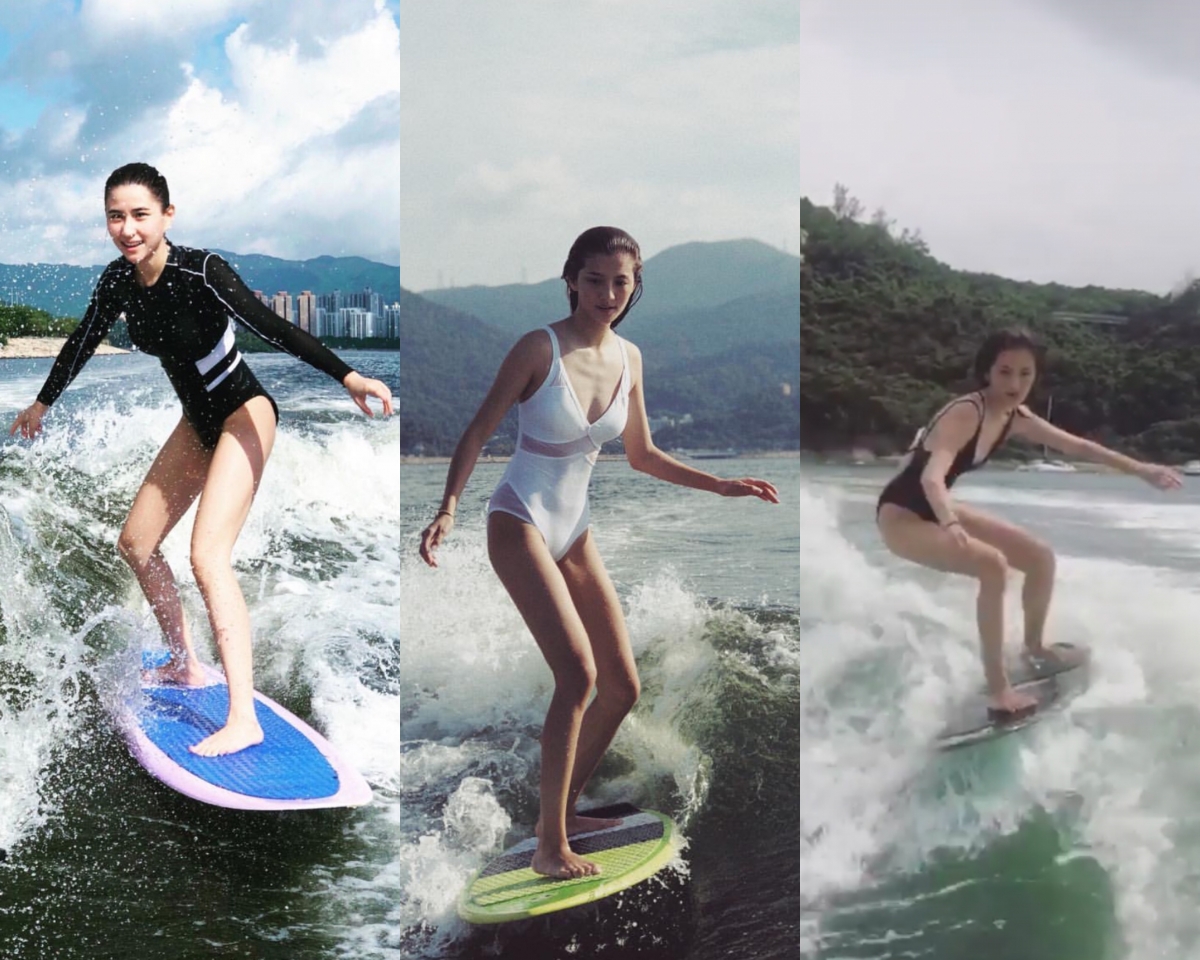 【今期流行】女星出海熱玩滑水　邊個玩得有姿勢有實際？