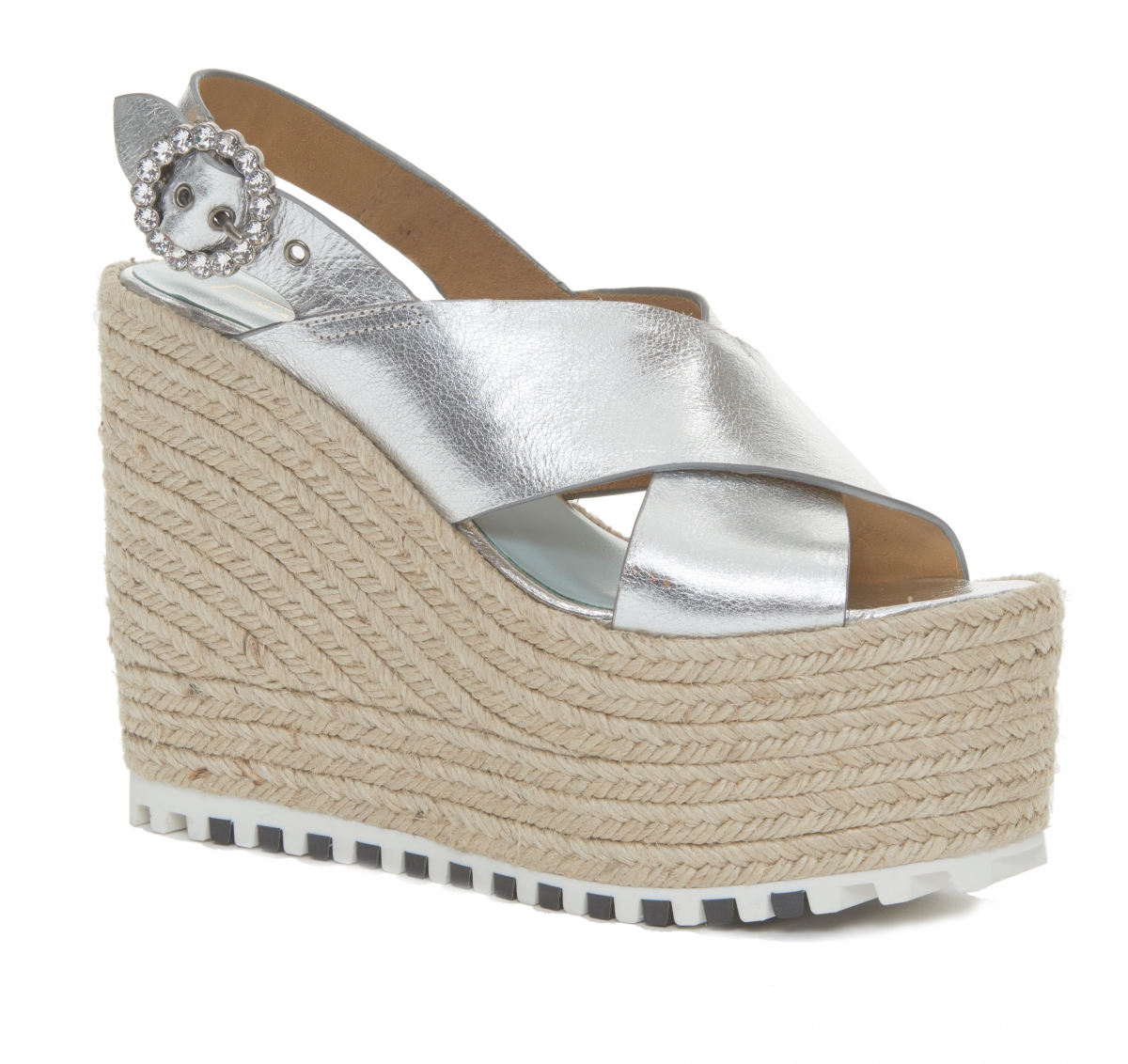 Marc Jacobs Cornelia wedge espadrille in silver $3,990