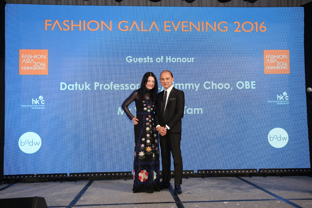 時裝設計師Vivienne Tam、鞋履及服裝設計師Datuk Professor (Dr.) Jimmy Choo,OBE