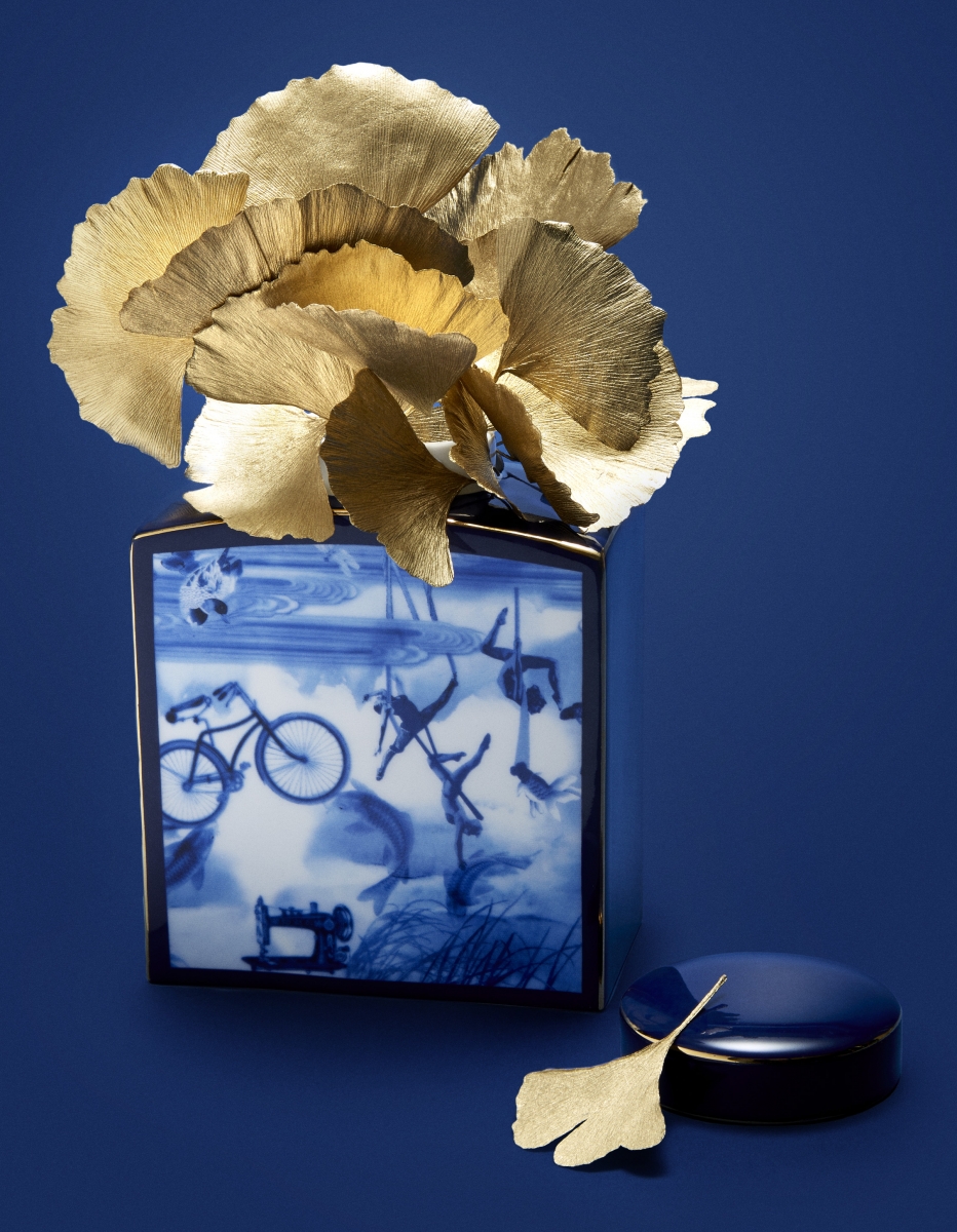 Blue lotus jar small $1,680