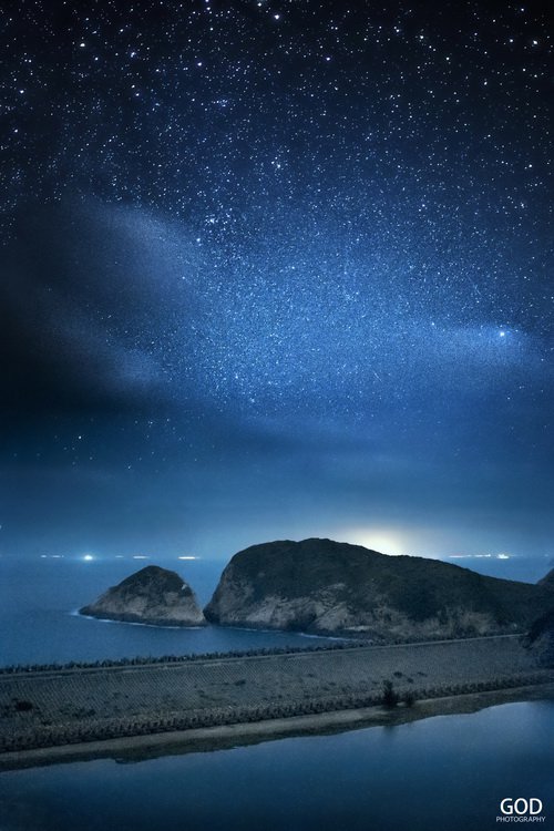 從東壩拍攝的銀河