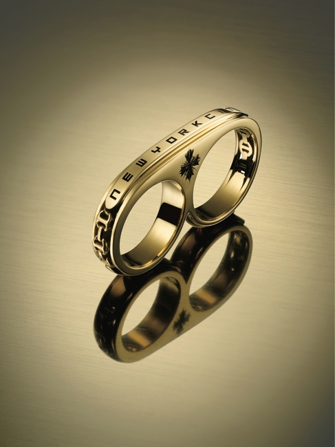 New York City 18K黃金雙連指環 TBC