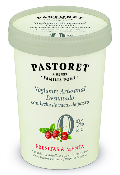 PASTORT yoghurt (strawberry and mint)