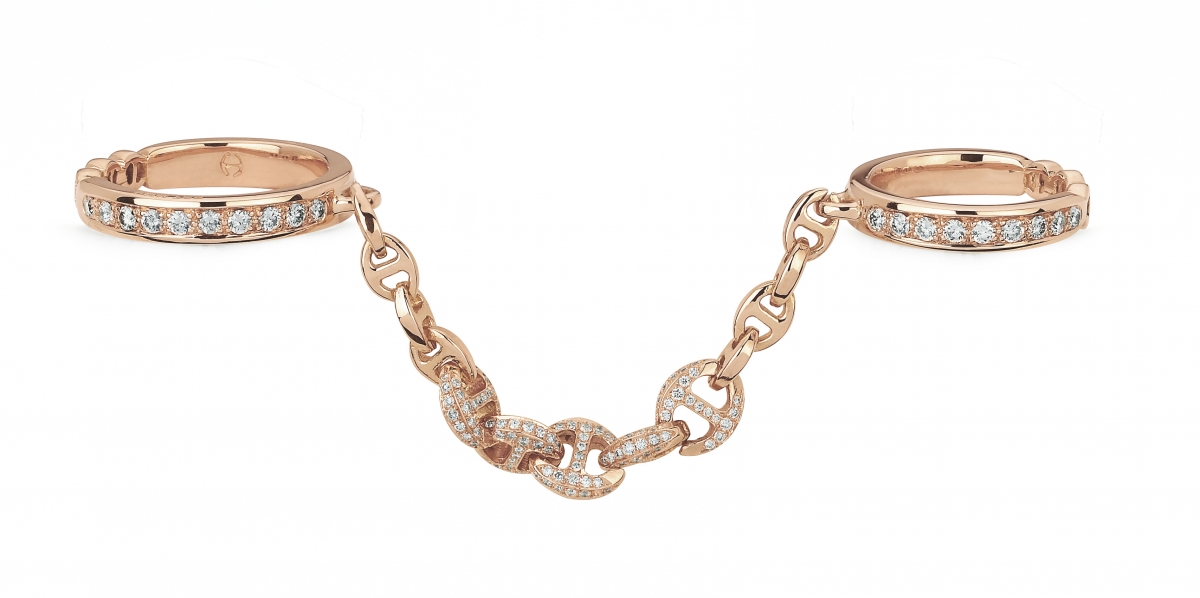 Bonded 18K 玫瑰金鑲鑽戒指 $136,600