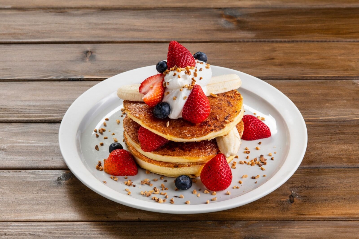 法式焦糖士多啤梨班戟 $129