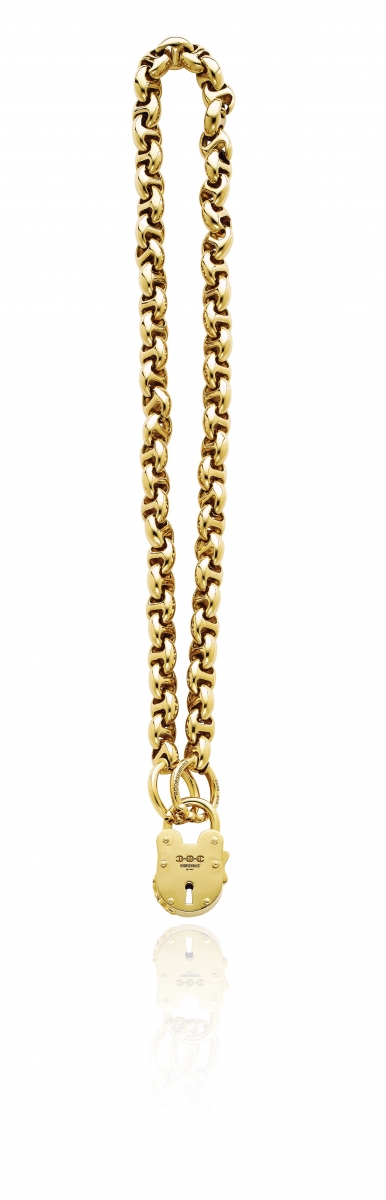 Yellow Gold Lock & Chain 18K 黃金鎖鏈飾 $461,800