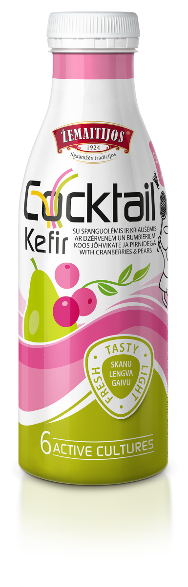 Zemaitijos kefir drink (blueberry and pear)