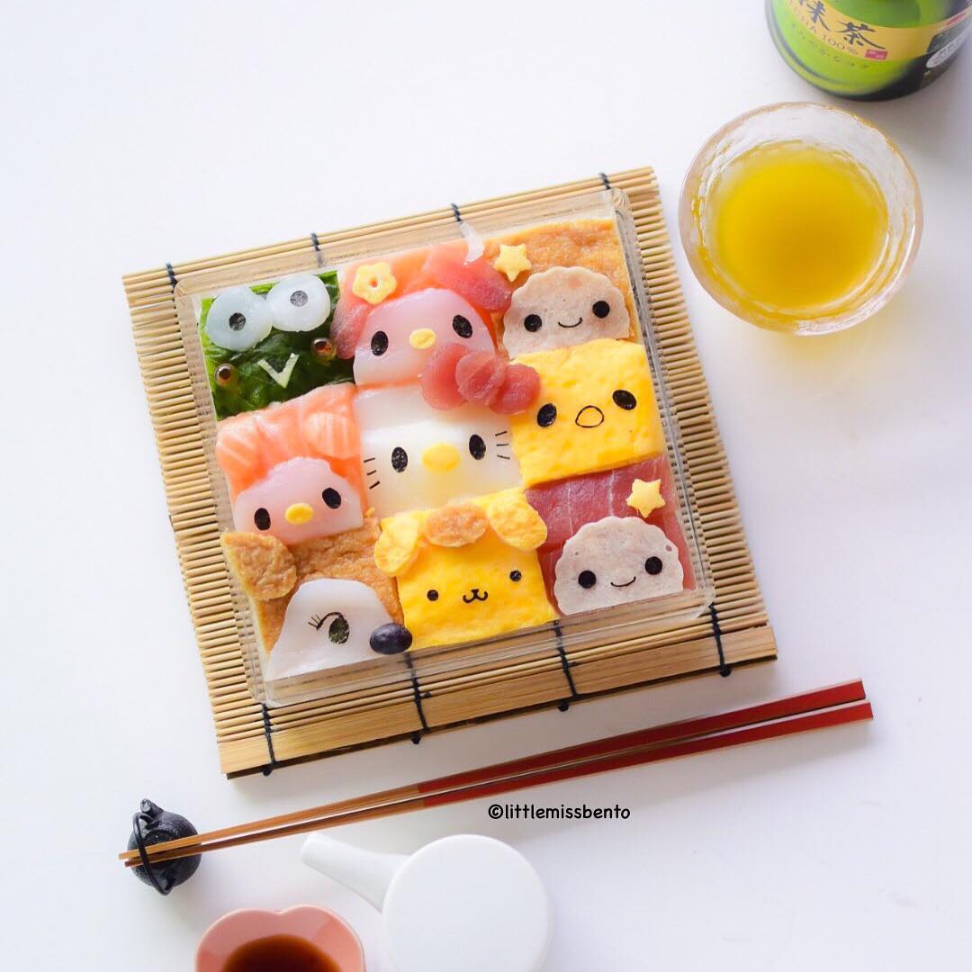 日式便當狂熱！讓人不忍心吃掉的馬賽克壽司