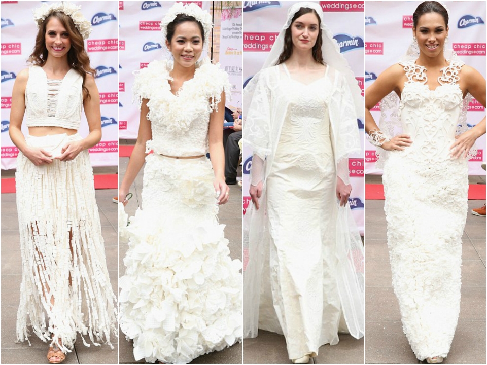 新垣結衣化身紙巾女神！網絡大熱華麗紙巾婚紗