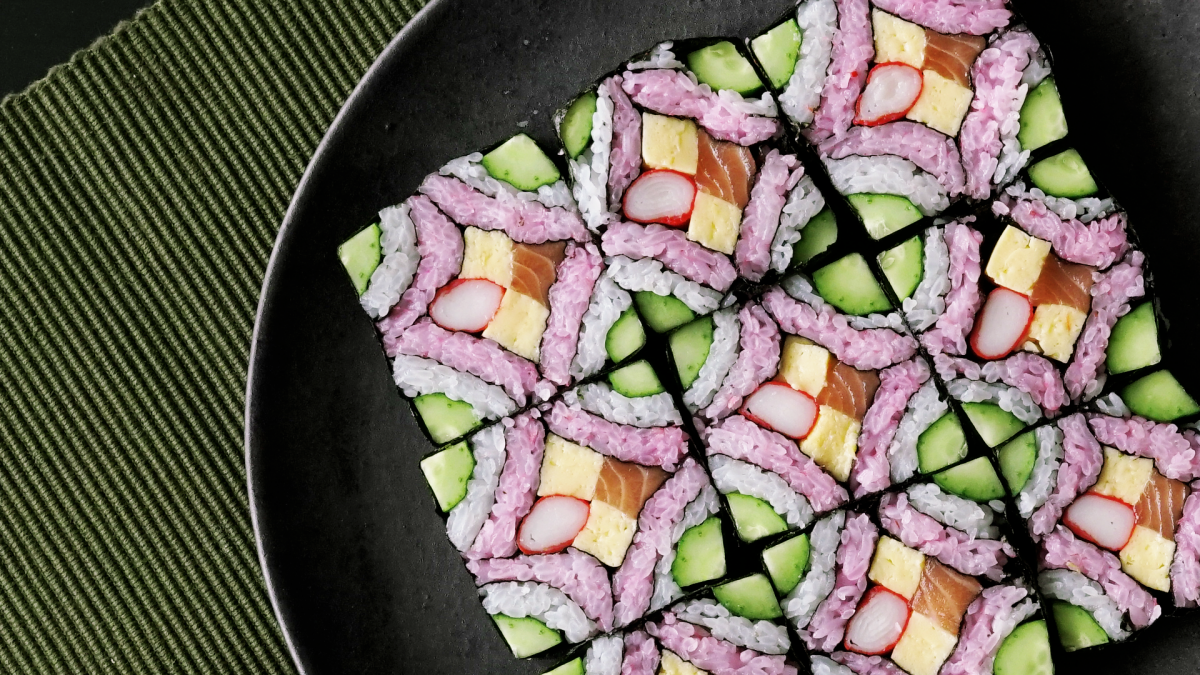 日式便當狂熱！讓人不忍心吃掉的馬賽克壽司