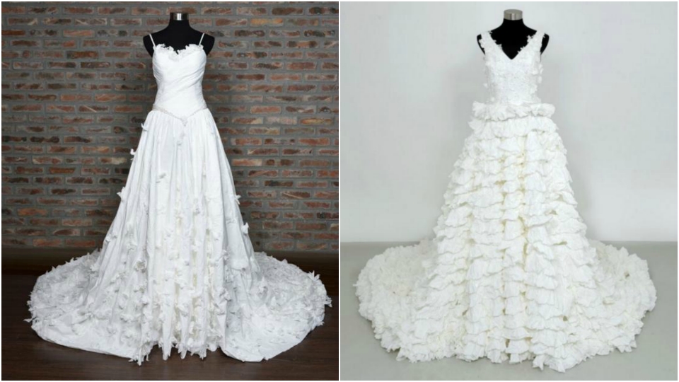 新垣結衣化身紙巾女神！網絡大熱華麗紙巾婚紗